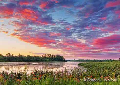 Rideau River At Sunset_01364-5.jpg - Photographed near Kilmarnock, Ontario, Canada.